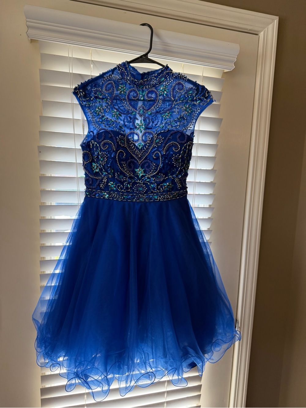 Clarisse Royal Blue Short Dress